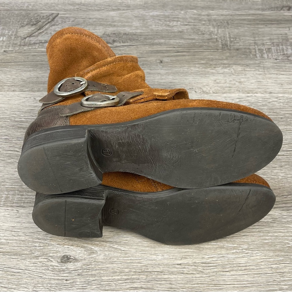 Miz Mooz Sidney Suede Boots Brown Size 6.5 GUC - Picture 6 of 8